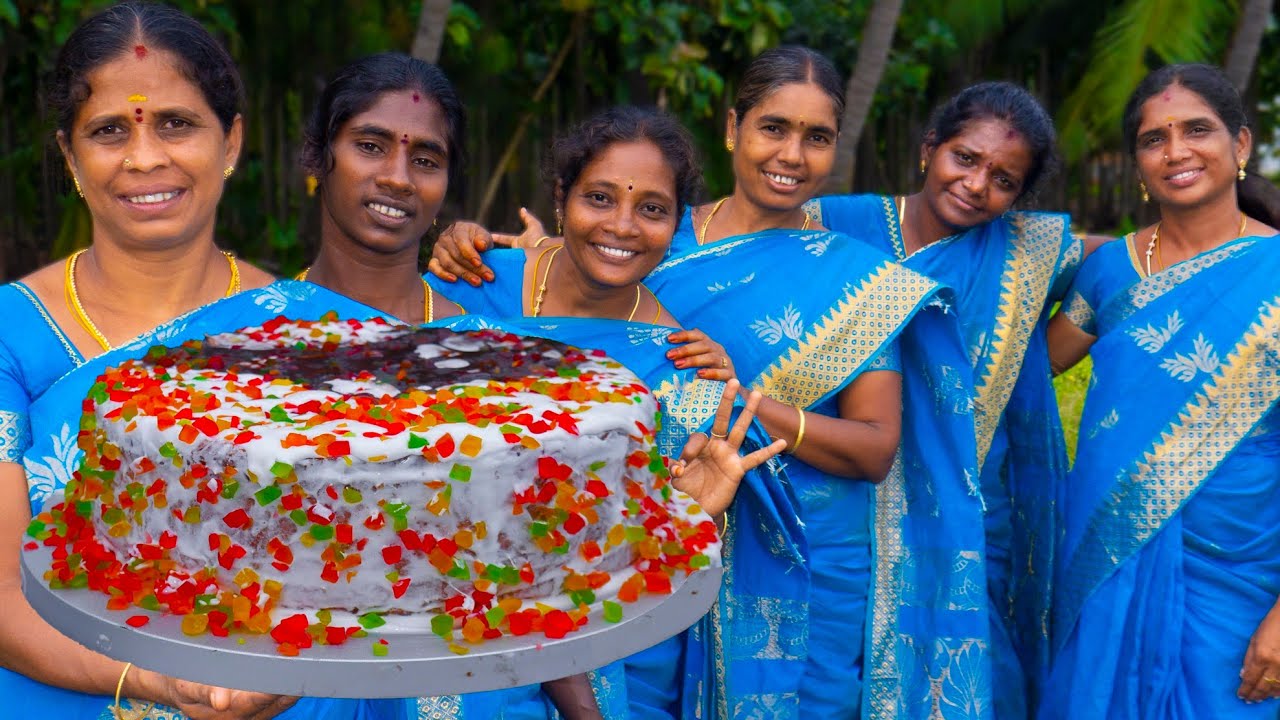 CHOCOLATE CAKE | Home Made Chocolate Cake Recipe | Village Super Cooking