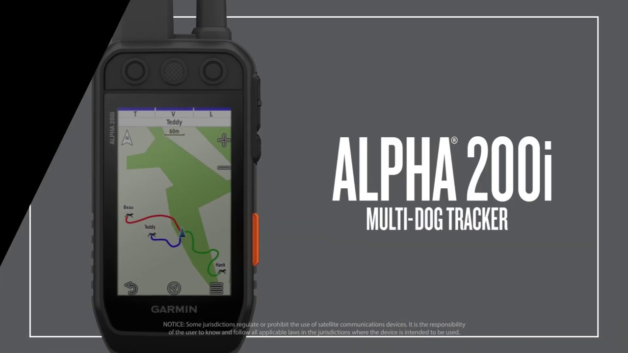 alpha garmin tracking system