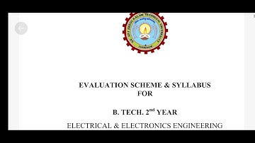 AKTU b.tech Electrical & Electronics Engineering 2nd year syllabus