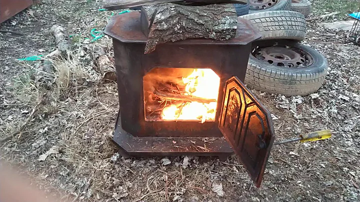 Garrison stove works #3 first fire on the new to m...
