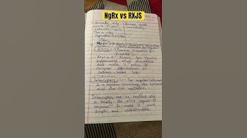 Ngrx vs rxjs #angular  #interview #notes