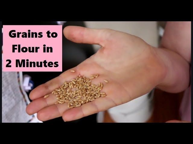 Grinding whole-grains into flour with a blender is easy - Luvele UK