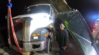 Rotator work ep#147 stacking a cat and a freightliner
