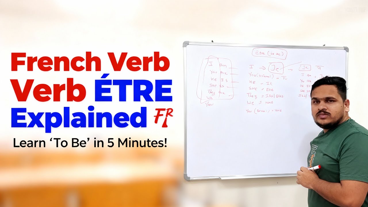 Day- 4 Learn the French Verb ÊTRE (To Be) in 5 Minutes 🇫🇷 | Beginner’s ...