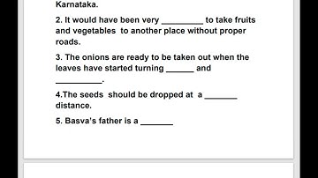 Class- IV Evs Revision Ch-14 Basva