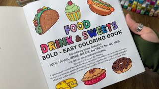 Relax Coloring Tutorial Food, Drink & Sweets Coloring Book