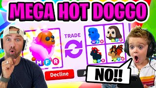 We Make and Trade the MEGA HOT DOGGO in Adopt Me...OMG!