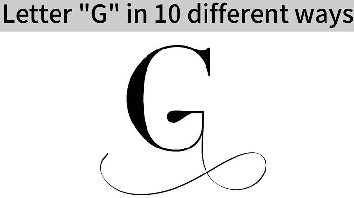 10 Different Ways To Write The Letter "G" in brush calligraphy || Lift yourself up