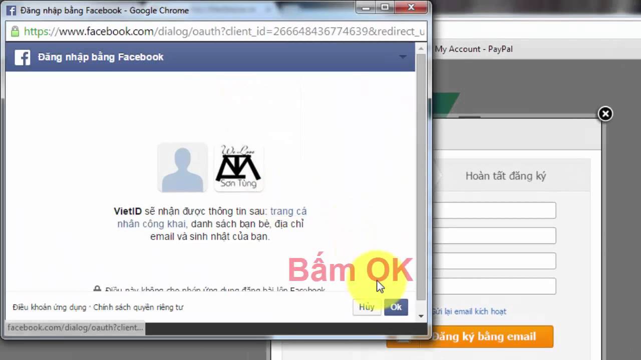 Hướng dẫn đăng ký tài khoản ViệtID bằng email và FBmail để VOTE cho Sơn Tùng M-TP – WECHOICE.VN