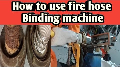 how to use fire hose binding machine#marine #video
