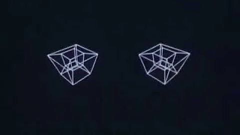 Hypercube (1965) - First stereoscopic  3D computer animation