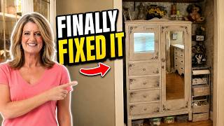 My Awkward Cabinet Space Had No Hope... Until This Craft Room Organization