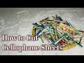 How to cut cellophane sheets easily | beginner and professional level cutting | types of Cellophanes