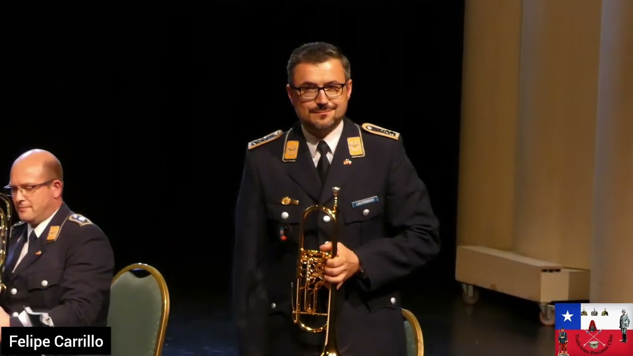 Ensemble Luftwaffenmusikkorps Erfurt presentación en Centro Cultural de Carabineros de Chile
