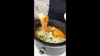 Creamy Sausage and Spaghetti in a Slow Cooker