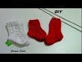 Calcetines de bebe a dos aguja .DIY