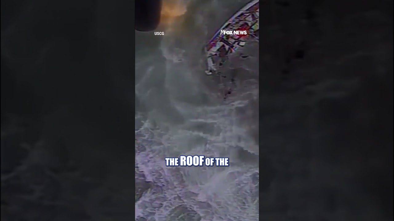 ⁣WATCH: US Coast Guard rescues sailor from SINKING ship #shorts #us #news #foxnews #coastguard