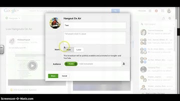 How to create a Google + Hangout On Air