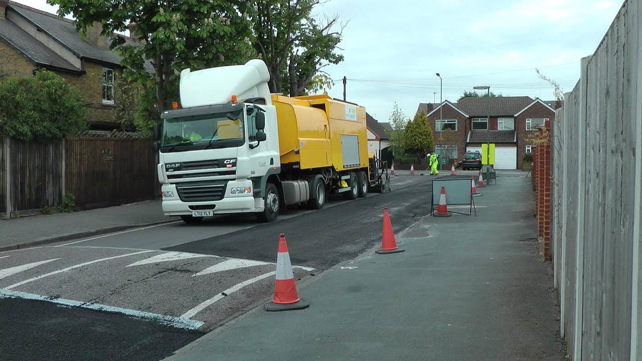 Schaefer Technic Micro Surfacing Machine - SMS 10000 - May Gurney United Kingdom