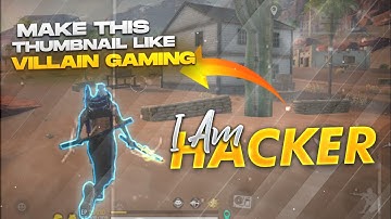 Make this thumbnail like Villain Gaming on android - Thumbnail tutorial on android #flashgfx