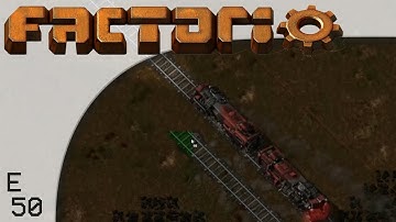 FULLY AUTOMATED RAIL LAYER (kind off)!!! Factorio Vanilla+ E50
