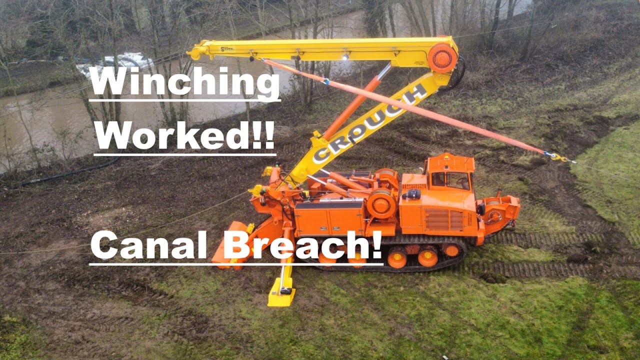 Winching Recovery, Llangollen Canal Breach, Whitchurch  HUGE Update!!