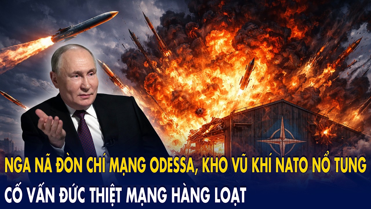 Nga nã đòn chí mạng Odessa, kho vũ khí NATO nổ tung: Cố vấn Đức thiệt mạng hàng loạt!