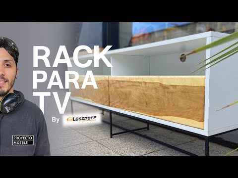 RACK PARA TV, UNA MADERA INCREÍBLE / PROYECTO MUEBLE (By Lusqtoff)