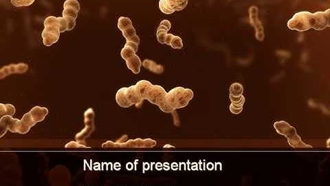 Escherichia Coli In Liquid PowerPoint Template by PoweredTemplate.com
