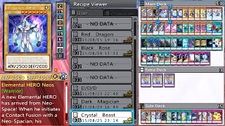 yugioh arc v tag force special deck recipes STUN Deck Recipe