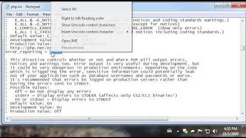 Wamp Configuration, no more notices