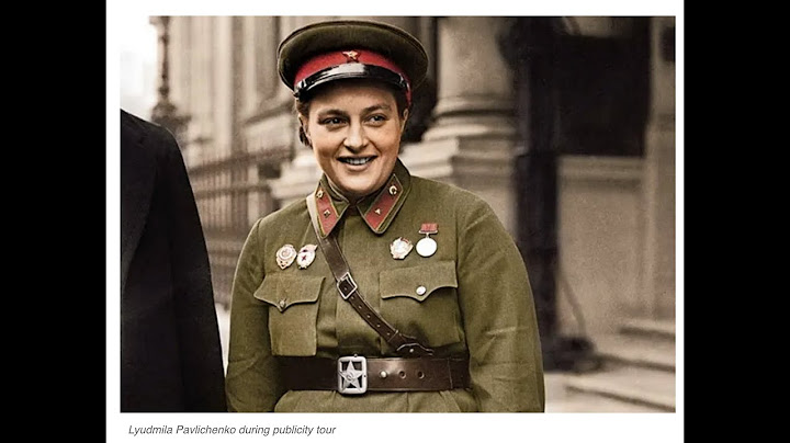 Lyudmila Pavlichenko, Penembak Jitu Wanita Perang Dunia II