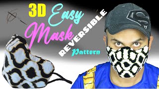 How To Hand Sew a 3D Reversible Face Mask No Front Seam Sealed and Comfortable Easy Steps Mask