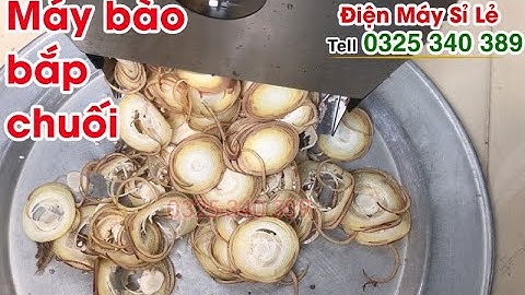 Máy thái hoa chuối mini, bào hoa chuối, bào bắp chuối, cắt bắp chuối chạy điện để làm nộm hoa chuối