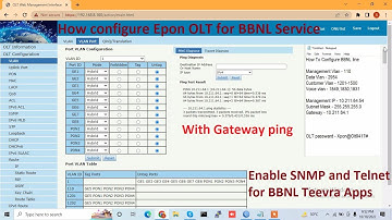How to configure Epon OLT for BBNL Service | configure BBNL Service in Epon OLT with Teevra App LIVE