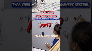 PART 2 : Practice Listening, Listen Carefully and Answer! #southkorea #teacher #shortvideo #korean