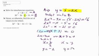 Q21 Quadratic simultaneous equation and  inequality.mp4