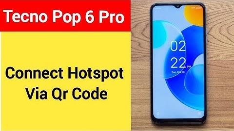 How to connect hotspot via QR code, Tecno Pop 6 Pro me wireless internet connect kaise karen