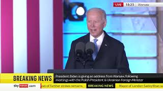 President Biden on Vladimir Putin For God’s sake, this man cannot remain in power