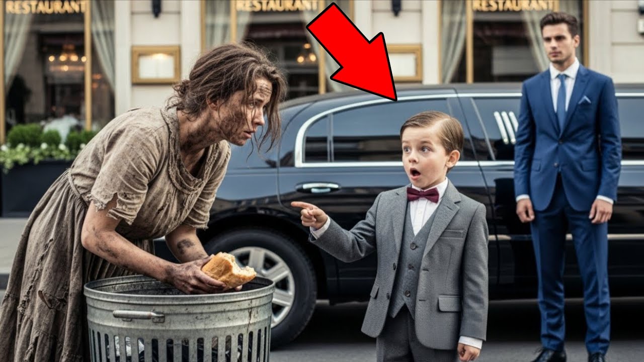 Sie suchte im Müll nach Essen… bis ein Junge rief: „Papa, das ist sie!“