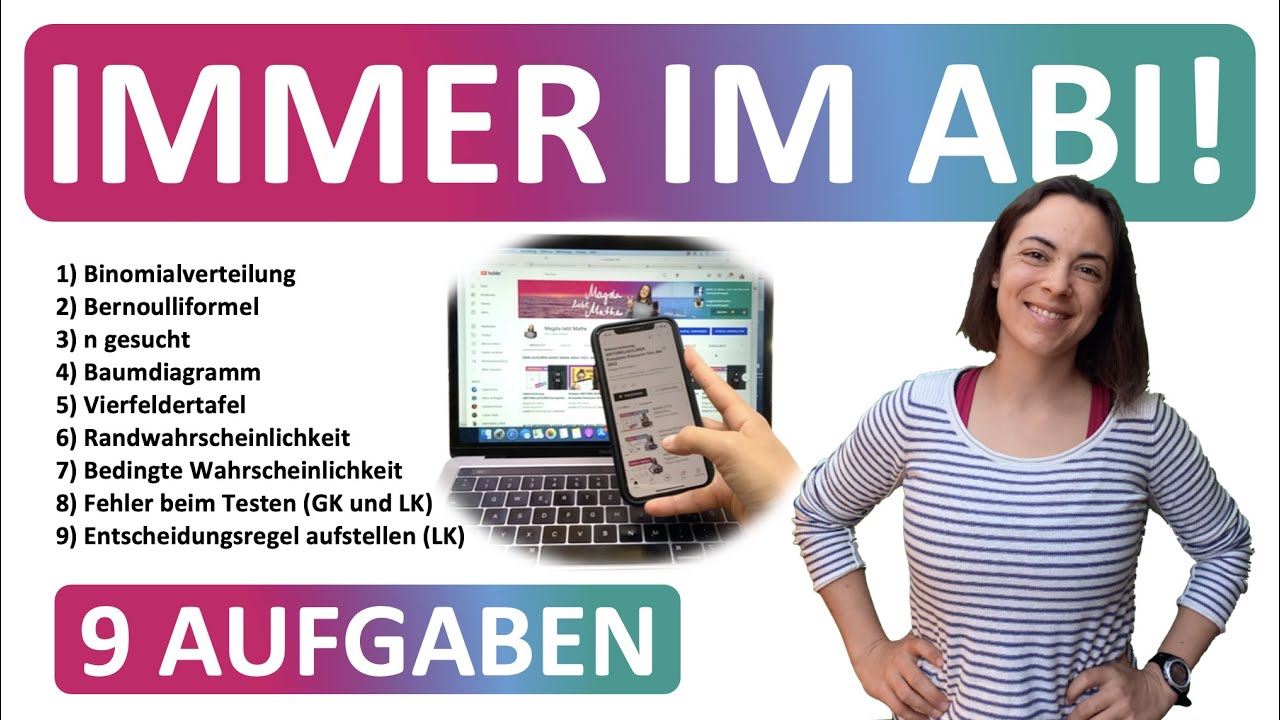 🚀🚀🚀 ZUSAMMENFASSUNG ABI 2025 STOCHASTIK Diese 9 Aufgaben kommen immer
