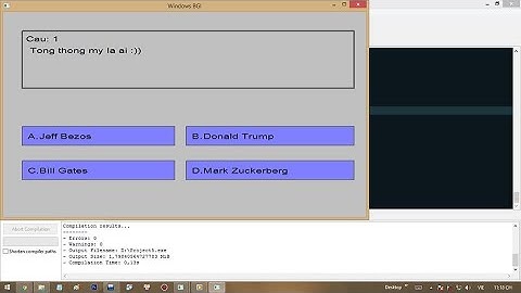 [Source code] - Lập trình Demo Ai Là Triệu Phú trên Graphics C/C++ || Rảnh VL