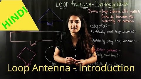 Loop Antenna Introduction | Types of Loop Antenna | Antenna & Wave Propagation I Hindi