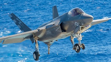 F-35C Sea Trials - US Navy Joint Strike Fighter Testing on Aircraft Carrier