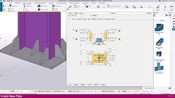 Modeling a Warehouse in Tekla Structure | Part-7 | Create Base Plate