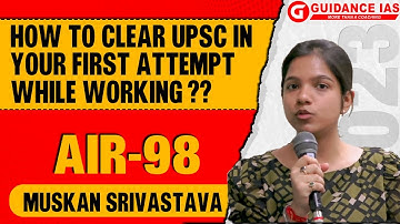 MUSKAN SRIVASTAVA (AIR-98) UPSC Topper 2023 | Geography Optional Topper | Himanshu Sir | Pranjal Sir