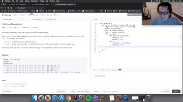 1046. Last Stone Weight