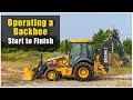 How to Operate a Backhoe (2020) Pre-Op to Shut Down | Tractor Loader Backhoe Training