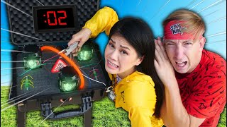 Our HOUSE will EXPLODE if we CUT WRONG WIRE! Brother Casey Helps YouTubers vs EMP Escape