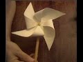 Поделки вертушка из бумаги своими руками или флюгер Pinwheel from paper or vane